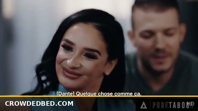PURE TABOO Stepmom Sheena Ryder Gives In to Stepson’s DP Threesome Desire with French Subs