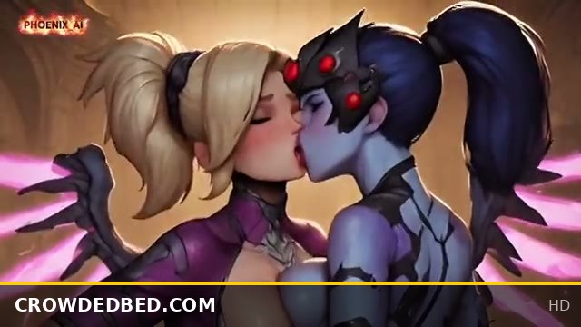 Mercy and Widowmaker Threesome POV Overwatch Action by AI Fantasy