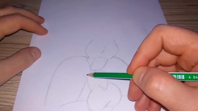 Drawing a Double Penetration with Massive Cocks in Intense Threesome Action